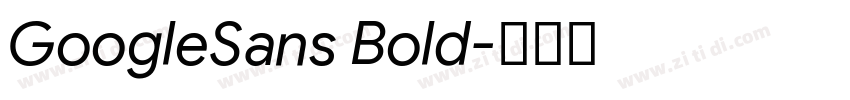 GoogleSans Bold字体转换